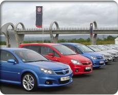 Range Of Vauxhall Cars At Drive Event